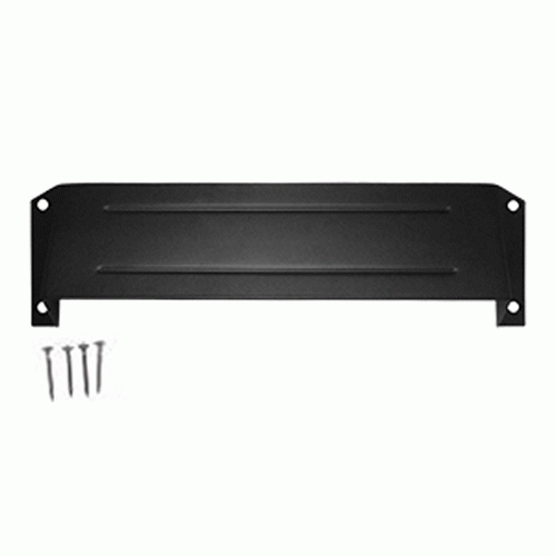 DELTANA Mail Slot & Sleeve Letter Box Hood (Flat Black Finish)