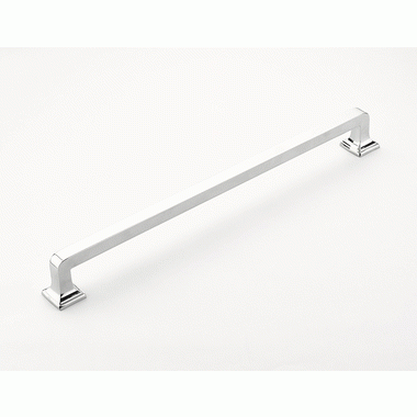 SCHAUB 16 1/8 Inch (15 Inch c-c) Menlo Park Appliance Pull (Polished Chrome Finish)