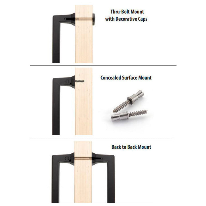 EMTEK 13 3/4 Inch Sandcast Bronze Rod Pull