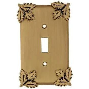 ANNE AT HOME Oak Leaf Wall Plate (Antique Brass Gold Finish)