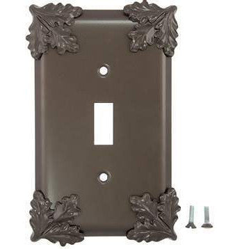 ANNE AT HOME Oak Leaf Wall Plate (Oil Rubbed Bronze)