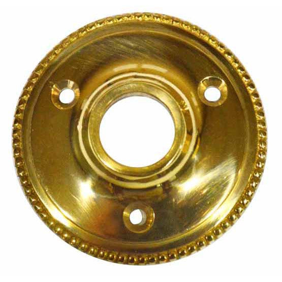 Copper Mountain Hardware 2 3/8 Inch Small Traditional Round Rosette (Polished Brass Finish)