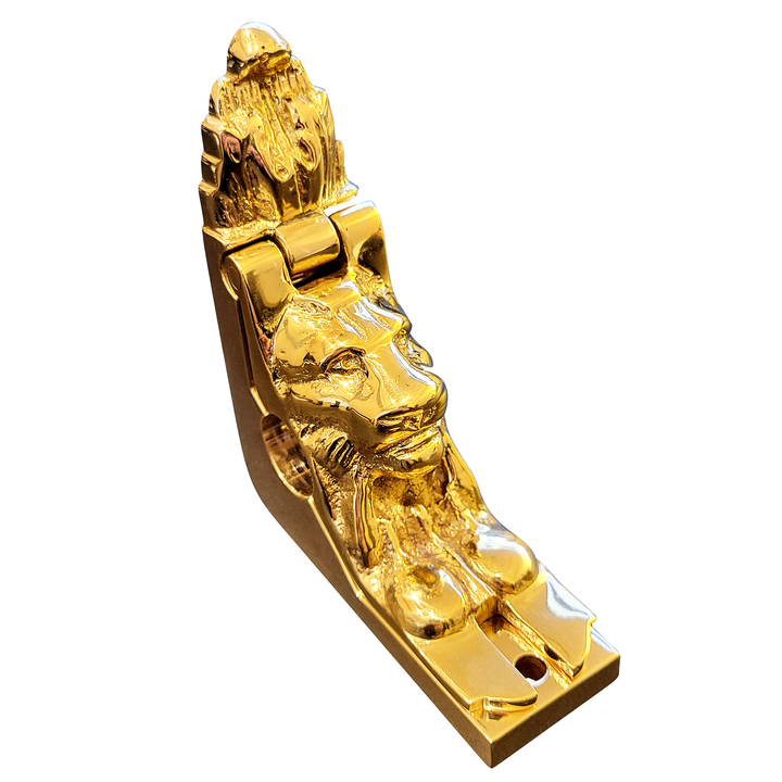 ##Antique Hardware## Traditional Solid Brass Lion Stair Rod Holder (Several Finishes Available)