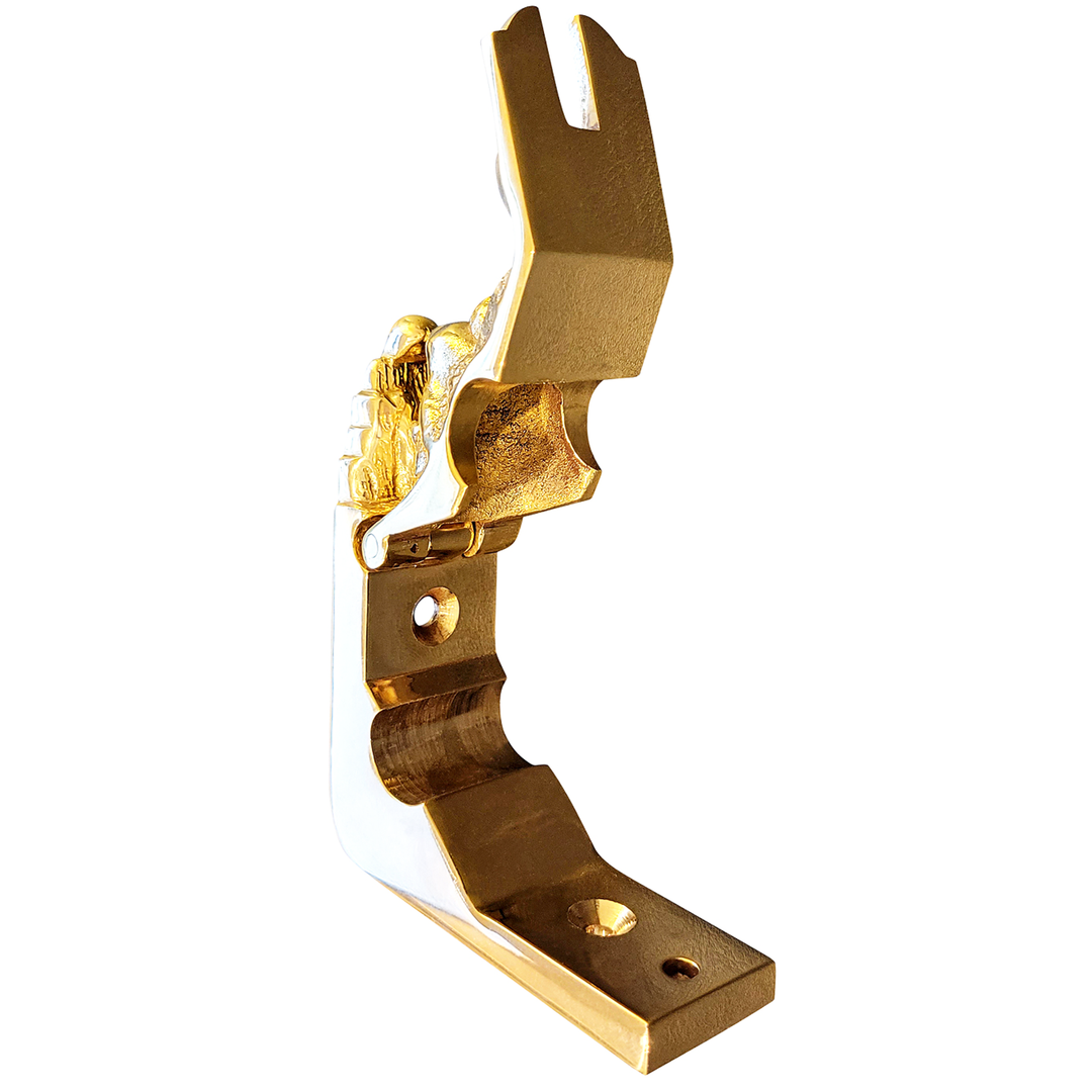 ##Antique Hardware## Traditional Solid Brass Lion Stair Rod Holder (Several Finishes Available)