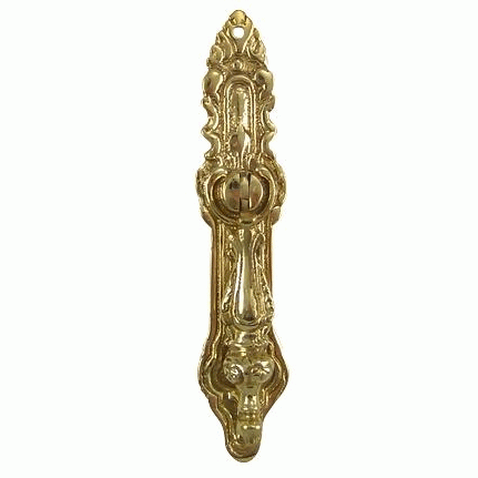 COPPER MOUNTAIN HARDWARE 4 Inch Solid Brass Baroque / Rococo Drop Pull (Polished Brass Finish)