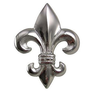 COPPER MOUNTAIN HARDWARE 2 5/8 Inch Fleur de Lis Knob (Polished Chrome Finish)