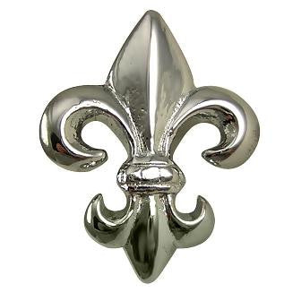 COPPER MOUNTAIN HARDWARE 1 5/8 Inch Fleur de Lis Knob (Polished Chrome Finish)