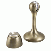 COPPER MOUNTAIN HARDWARE 3 Inch Magnetic Door Stop (Antique Brass Finish)