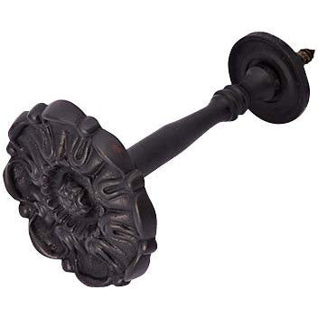 Copper Mountain Hardware Solid Brass Floral Style Curtain Tie Back (Oil Rubbed Bronze Finish)