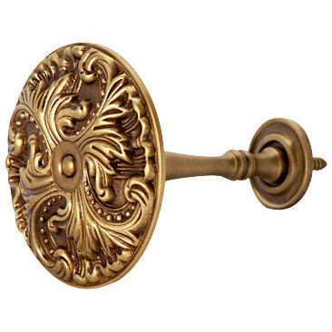 Copper Mountain Hardware Solid Brass Baroque Curtain Tie Back (Antique Brass Finish)