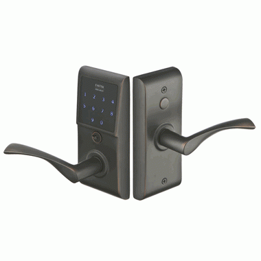 EMTEK Emtek E4020 Door Hardware EMTouch Brass Keypad Handle Set (Oil Rubbed Bronze Finish)