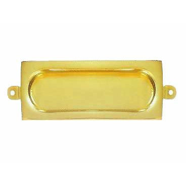 DELTANA Rectangular Stamped Brass Flush Pull