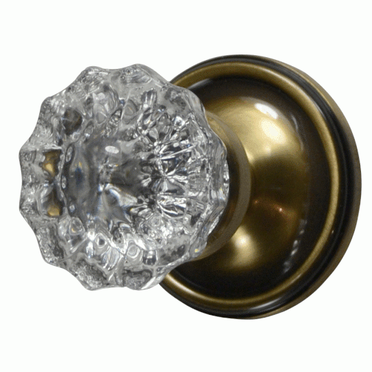 Copper Mountain Hardware Traditional Crystal Knob Wall Mount Robe Hook (Several Finish Options)