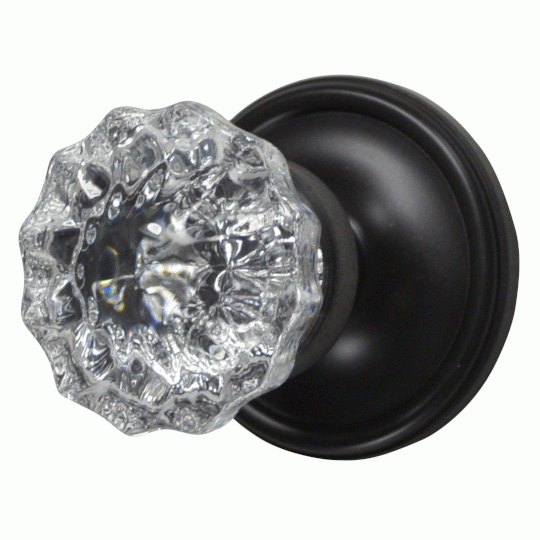 Copper Mountain Hardware Traditional Crystal Knob Wall Mount Robe Hook (Several Finish Options)