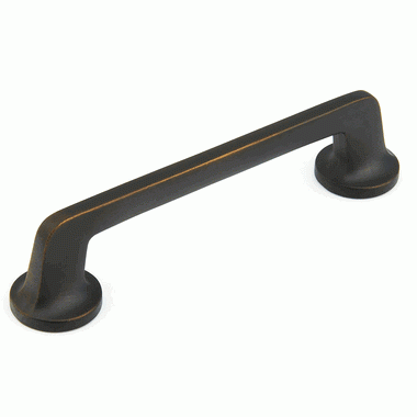 SCHAUB 6 Inch (5 Inch c-c) Northport Pull with Rounded Base (Ancient Bronze Finish)