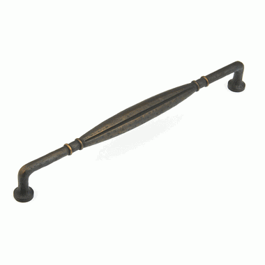 SCHAUB 12 3/4 Inch (12 Inch c-c) Siena Appliance Pull (Ancient Bronze Finish)