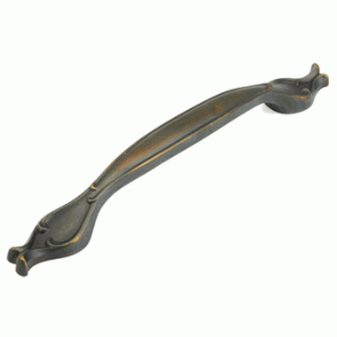 SCHAUB 11 3/4 Inch (8 Inch c-c) French Farm Pull (Ancient Bronze Finish)