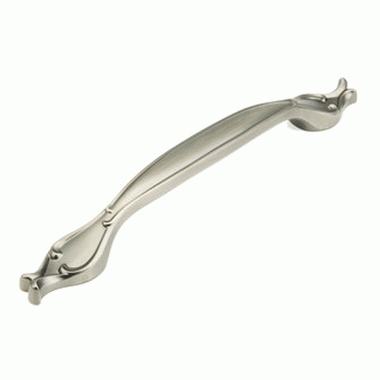 SCHAUB 11 3/4 Inch (8 Inch c-c) French Farm Pull (Antique Nickel Finish)