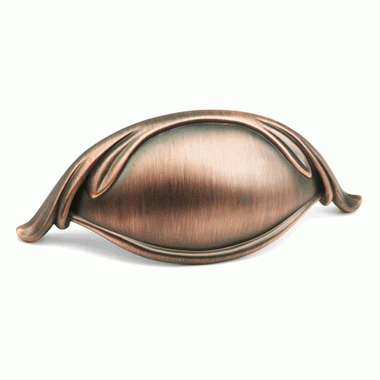 SCHAUB 4 3/4 Inch (3 Inch c-c) French Farm Cup Pull (Empire Bronze Finish)