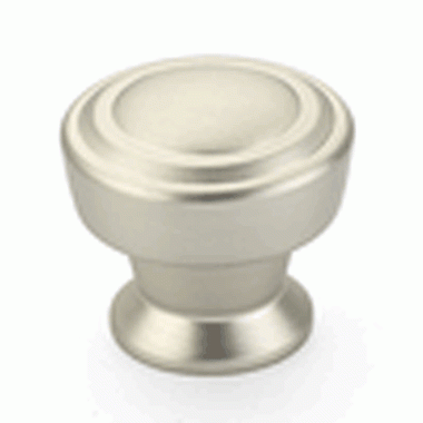 SCHAUB 1 1/4 Inch Menlo Park Classic Round Knob (Satin Nickel Finish)