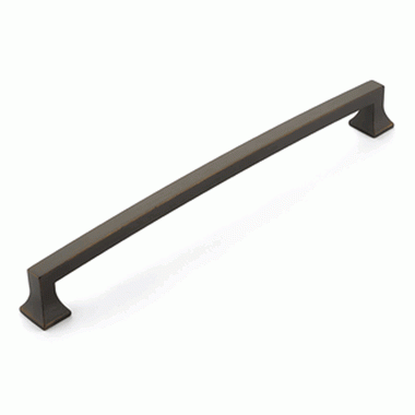 SCHAUB 16 1/8 Inch (15 Inch c-c) Menlo Park Appliance Pull (Ancient Bronze Finish)