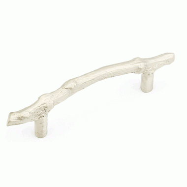 SCHAUB 6 Inch (4 Inch c-c) Mountain Branch Pull (Antique Silver Finish)