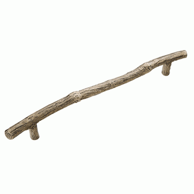 SCHAUB 15 5/8 Inch (12 Inch c-c) Mountain Branch Pull (Italian Nickel Finish)