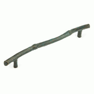 SCHAUB 15 5/8 Inch (12 Inch c-c) Mountain Branch Pull (Verde Impale Finish)