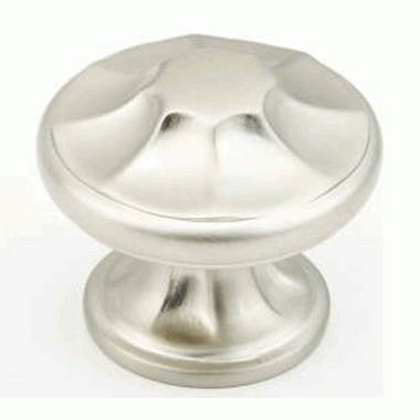 SCHAUB 1 3/8 Inch Empire Knob (Satin Nickel Finish)