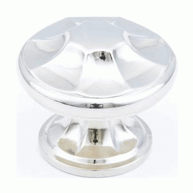 SCHAUB 1 3/8 Inch Empire Knob (Polished Nickel Finish)