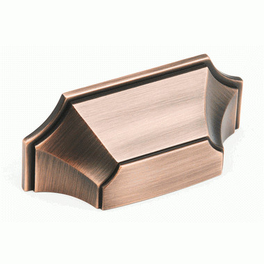 SCHAUB 4 3/8 (3 Inch c-c) Empire Cup Pull (Empire Bronze Finish)