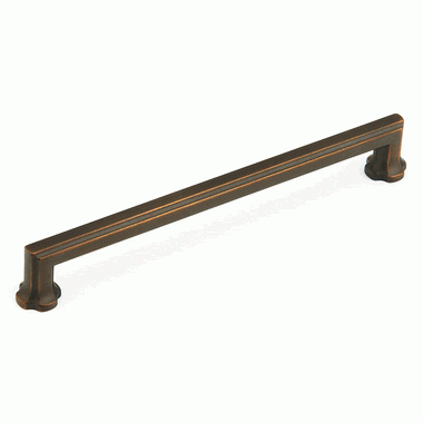 SCHAUB 8 7/8 (8 Inch c-c) Empire Pull (Ancient Bronze Finish)