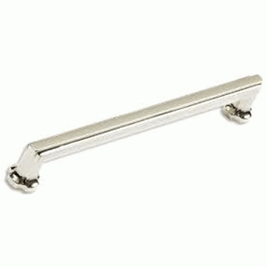 SCHAUB 8 7/8 (8 Inch c-c) Empire Pull (Polished Nickel Finish)