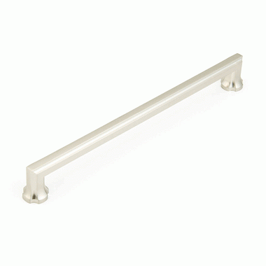 SCHAUB 13 1/8 Inch (12 Inch c-c) Empire Pull (Satin Nickel Finish)