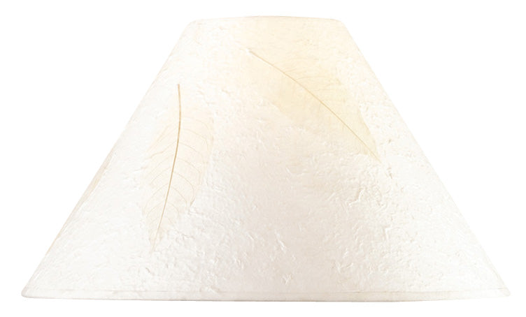 HARDBACK ROUND PAPER SHADE W/LEAF Cal Lighting