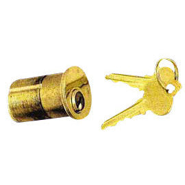 Copper Mountain Hardware Solid Brass 1 3/4 Inch Single Lock Cylinder (Polished Brass Finish)