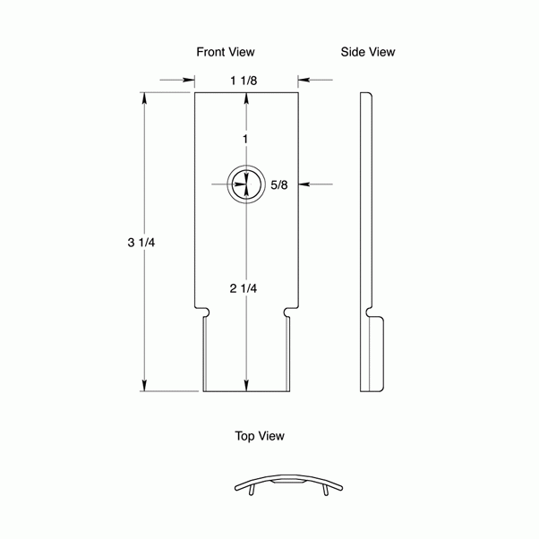 DELTANA Solid Brass Back Plate (Oil Rubbed Bronze Finish)