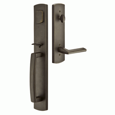 EMTEK Solid Brass Longmont Style Mortise Entryway Set (Oil Rubbed Bronze)