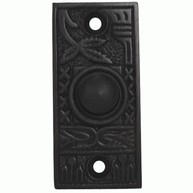 COPPER MOUNTAIN HARDWARE Solid Brass Broken Leaf Door Bell (Oil Rubbed Bronze Finish)