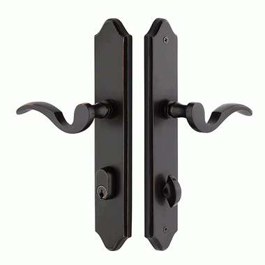 EMTEK Solid Brass Concord Style Stretto Passage Entryway Set (Oil Rubbed Bronze Finish)