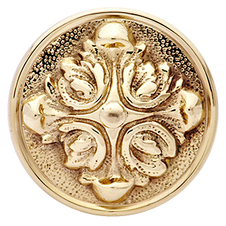 ##Antique Hardware## Romanesque Round Door Knob Set