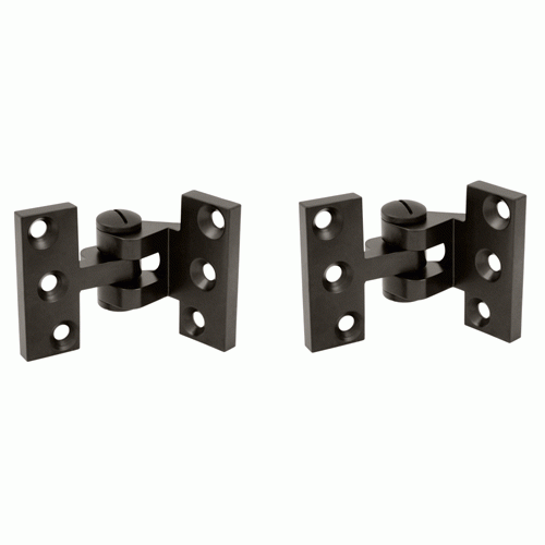 DELTANA 2 1/2 x 3 3/4 Inch Solid Brass Intermediate Pivot Hinge (Oil Rubbed Bronze Finish)