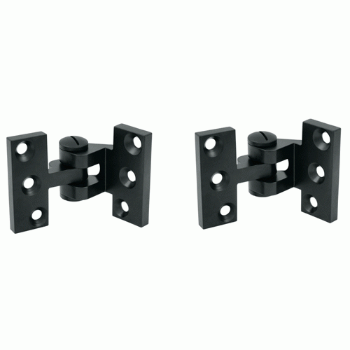 DELTANA 2 1/2 x 3 3/4 Inch Solid Brass Intermediate Pivot Hinge (Paint Black Finish)