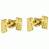 DELTANA 2 1/2 x 3 3/4 Inch Solid Brass Intermediate Pivot Hinge (PVD Finish)