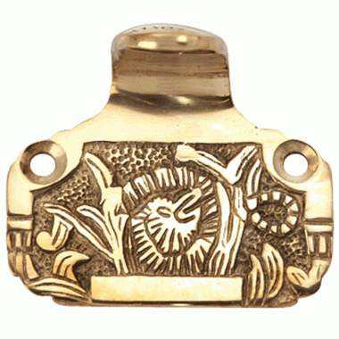 Copper Mountain Hardware Solid Brass Laurel Style Pattern (Lacquered Brass Finish)