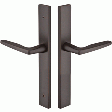 EMTEK Solid Brass Modern Style Euro Dummy Pair Multi Point Lock Trim (Oil Rubbed Bronze Finish)