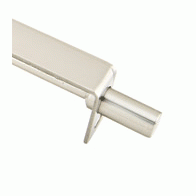 EMTEK Solid Brass Mortised Flush Bolt (Brushed Nickel Finish)