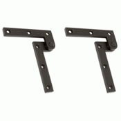 DELTANA 3 7/8 x 5/8 x 1 5/8 Inch Solid Brass Pivot Hinge (Oil Rubbed Bronze Finish)