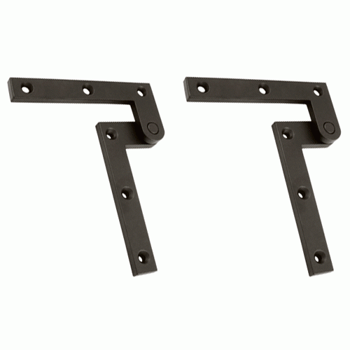 4 3/8 x 5/8 x 1 7/8 Inch Solid Brass Pivot Hinge (Oil Rubbed Bronze Finish) DELTANA