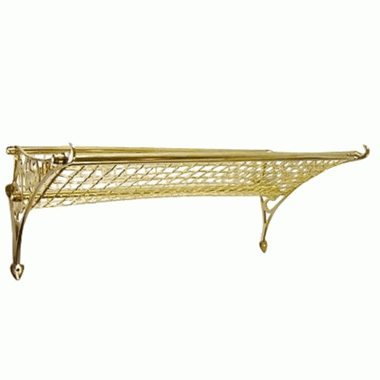 COPPER MOUNTAIN HARDWARE Solid Brass Railway Rack